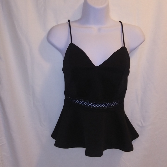 Forever21 Black Bustier Peplum top - Picture 4 of 7